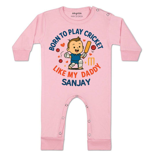 Arvesa Born To Play Cricket Baby Boy & Girl Dress