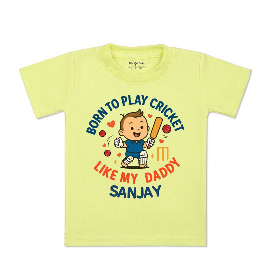 Arvesa Born To Play Cricket Baby Boy & Girl Dress