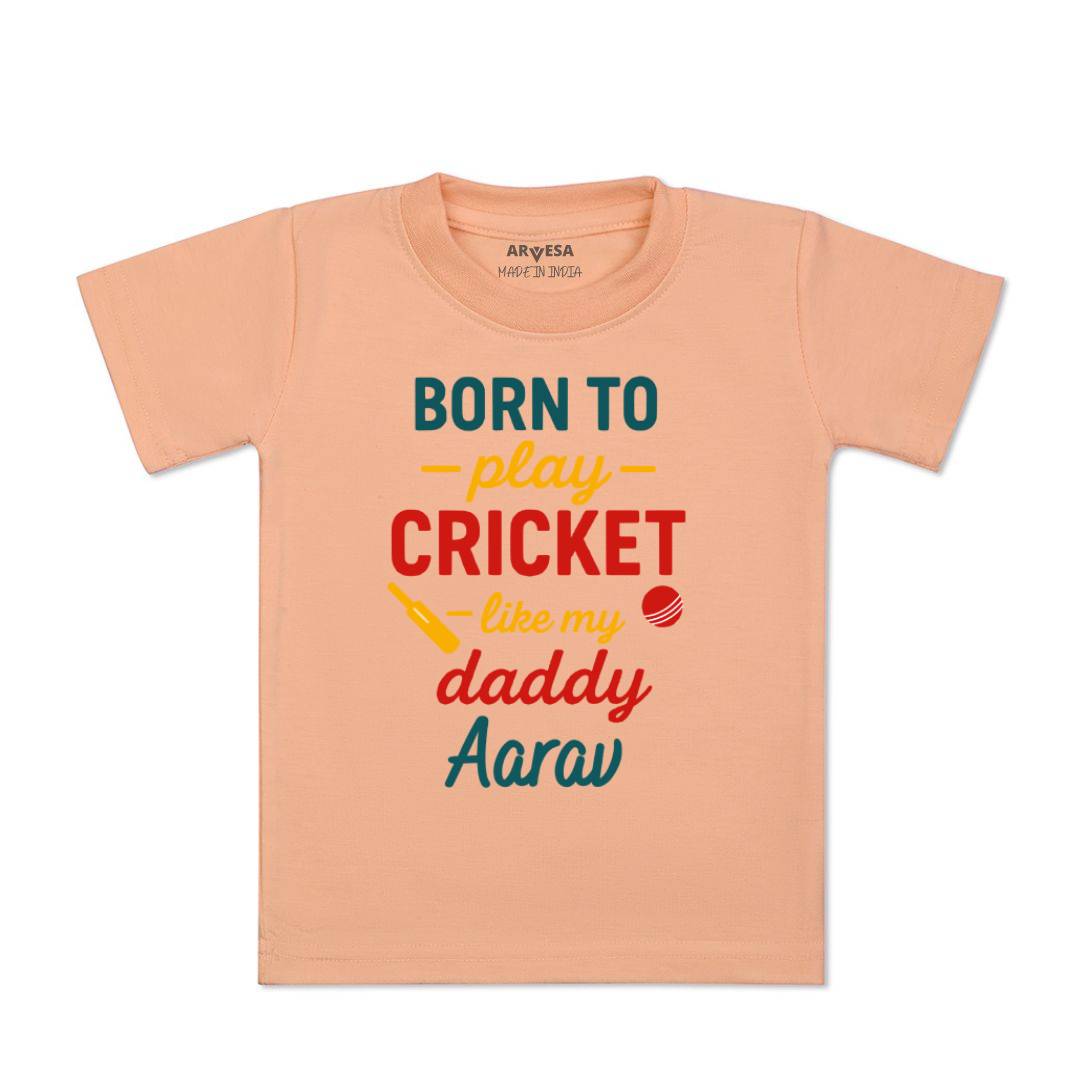 Arvesa Born To Play Cricket Baby Boy & Girl Dress