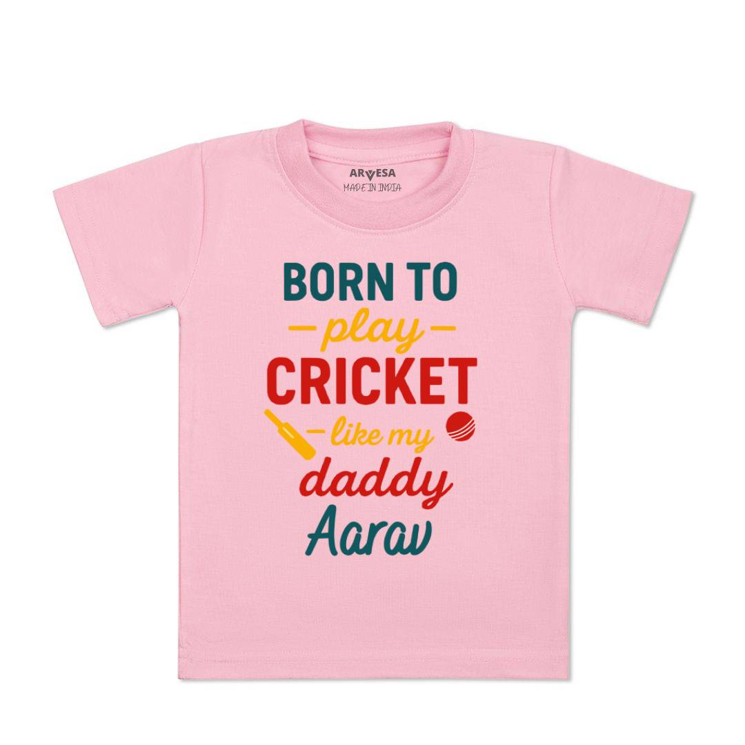 Arvesa Born To Play Cricket Baby Boy & Girl Dress