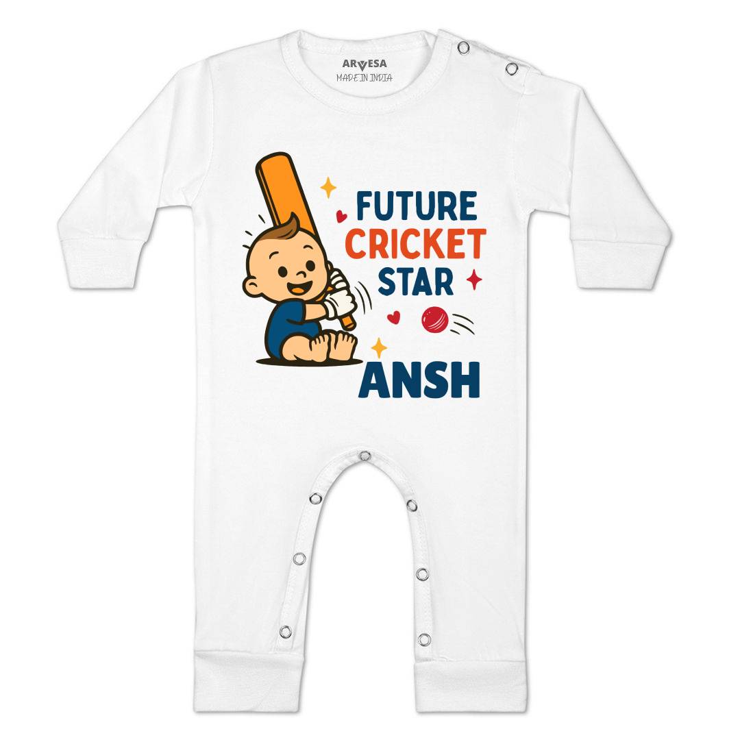 Arvesa Future Cricketer Star Baby Boy & Girl Dress