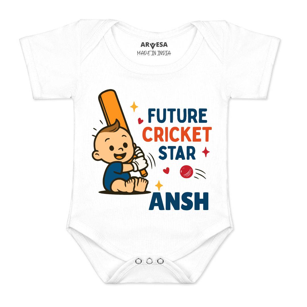 Arvesa Future Cricketer Star Baby Boy & Girl Dress
