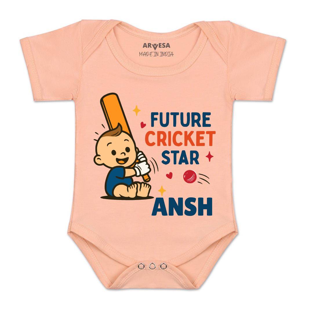 Arvesa Future Cricketer Star Baby Boy & Girl Dress