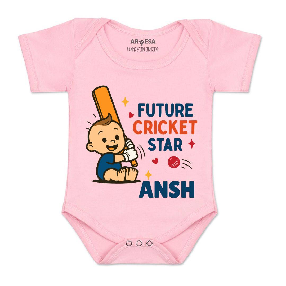 Arvesa Future Cricketer Star Baby Boy & Girl Dress