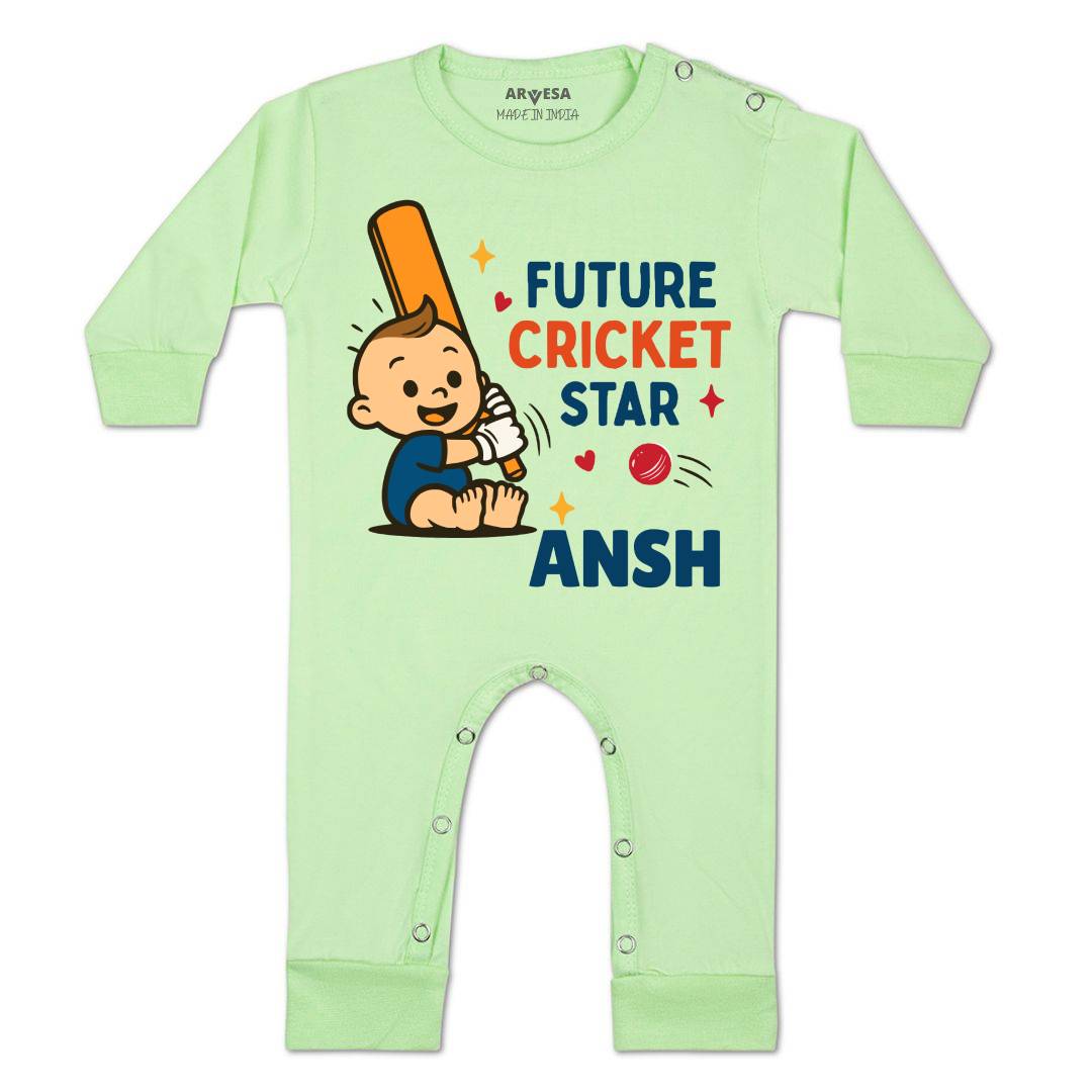 Arvesa Future Cricketer Star Baby Boy & Girl Dress