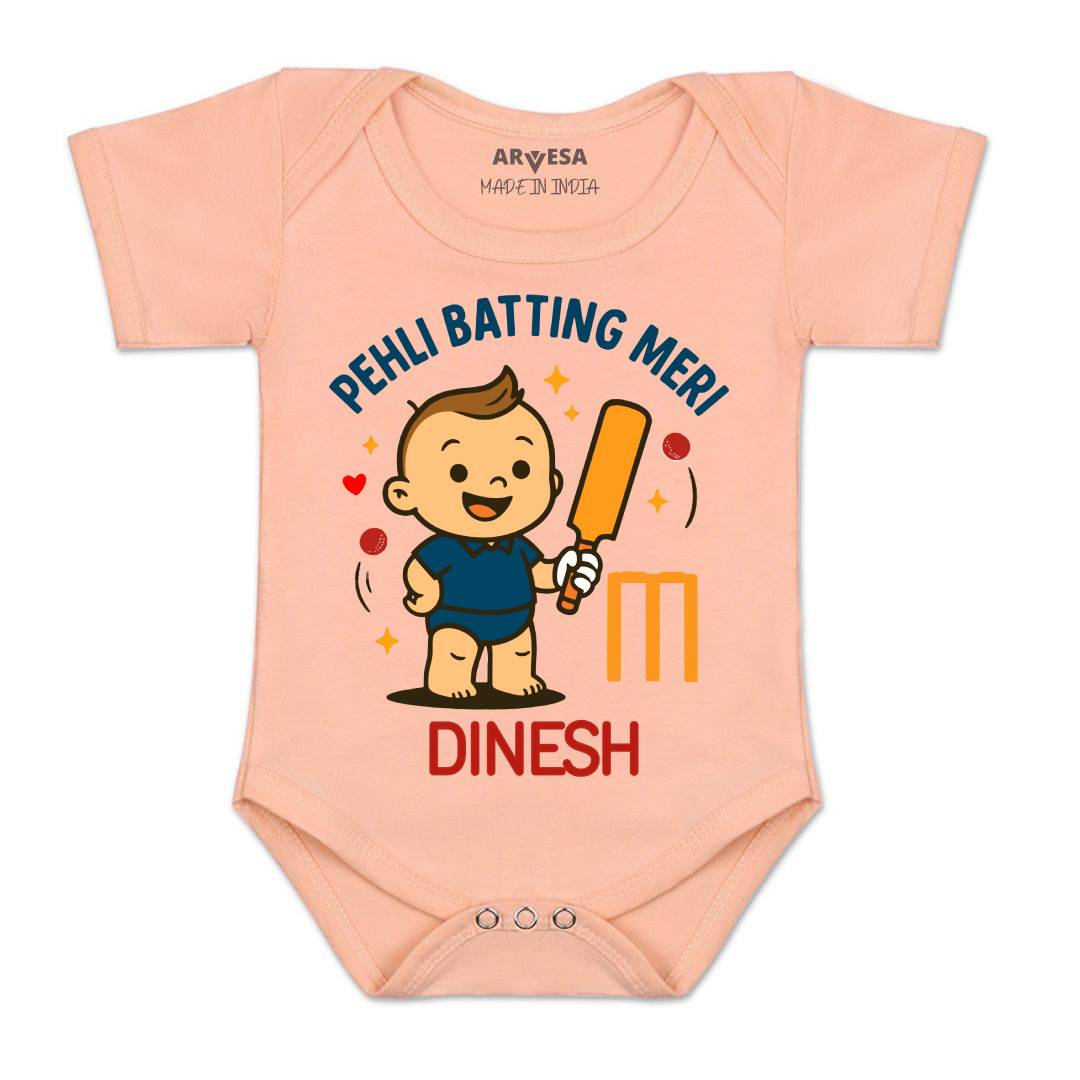 Arvesa Pehli Batting Meri Baby Boy & Girl Dress