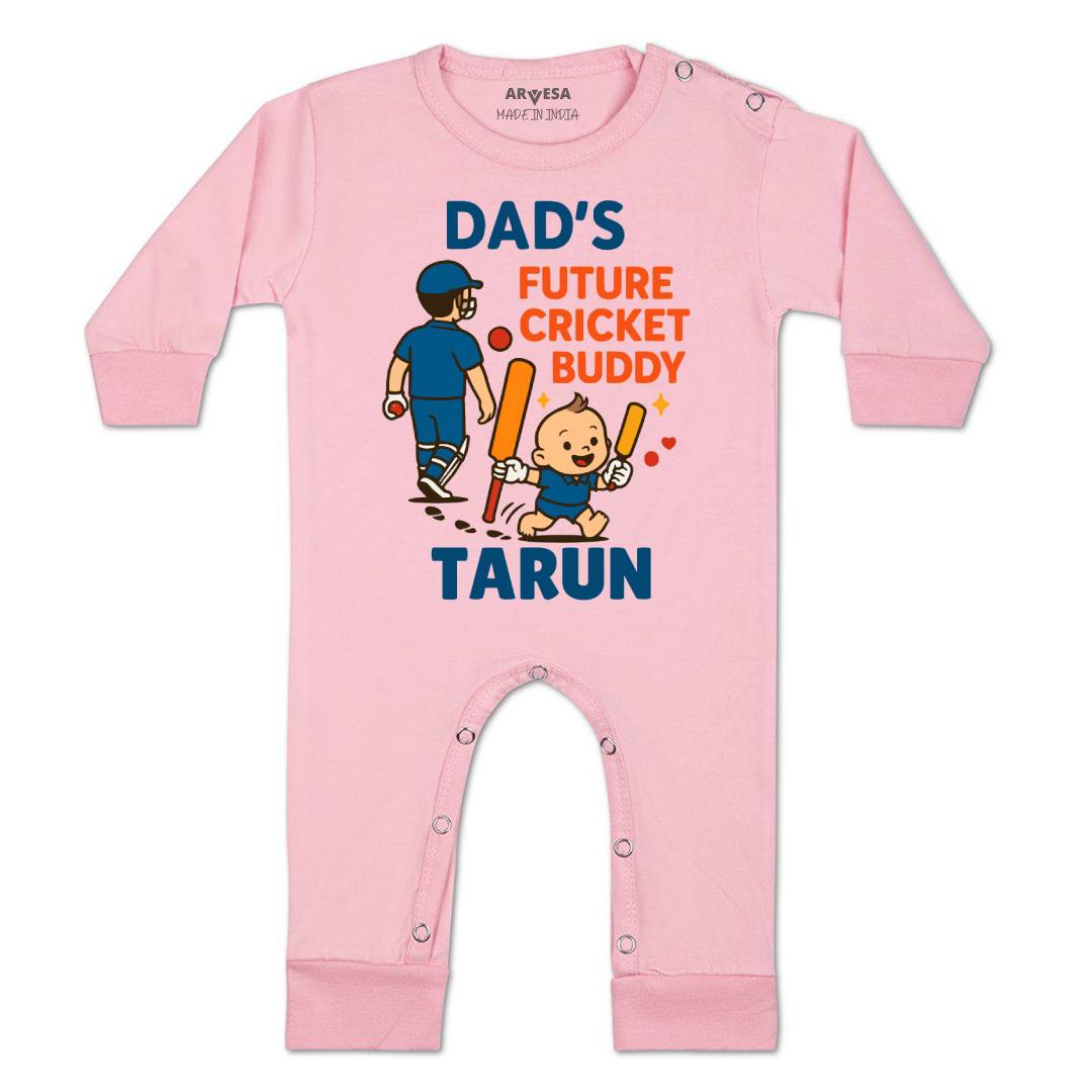 Arvesa Dad's Future Cricket Buddy Baby Boy & Girl Dress