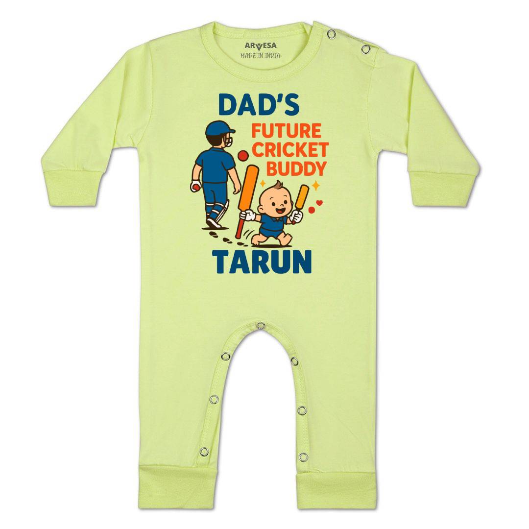 Arvesa Dad's Future Cricket Buddy Baby Boy & Girl Dress