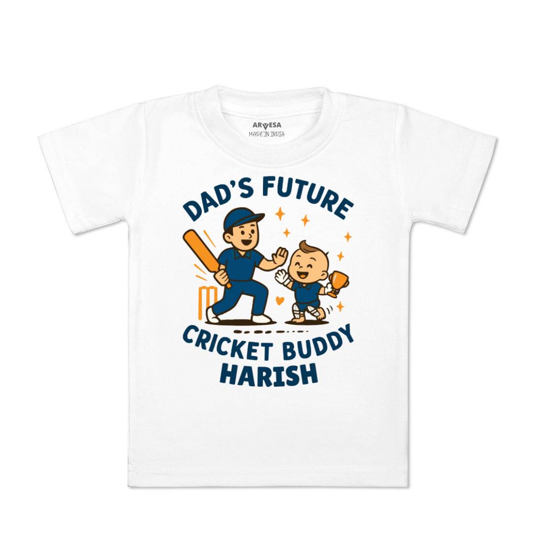 Arvesa Dad's Future Cricket Buddy Baby Boy & Girl Dress