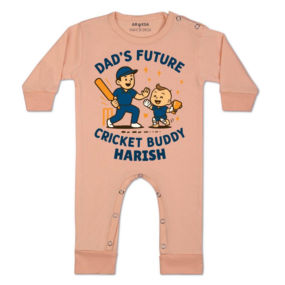 Arvesa Dad's Future Cricket Buddy Baby Boy & Girl Dress