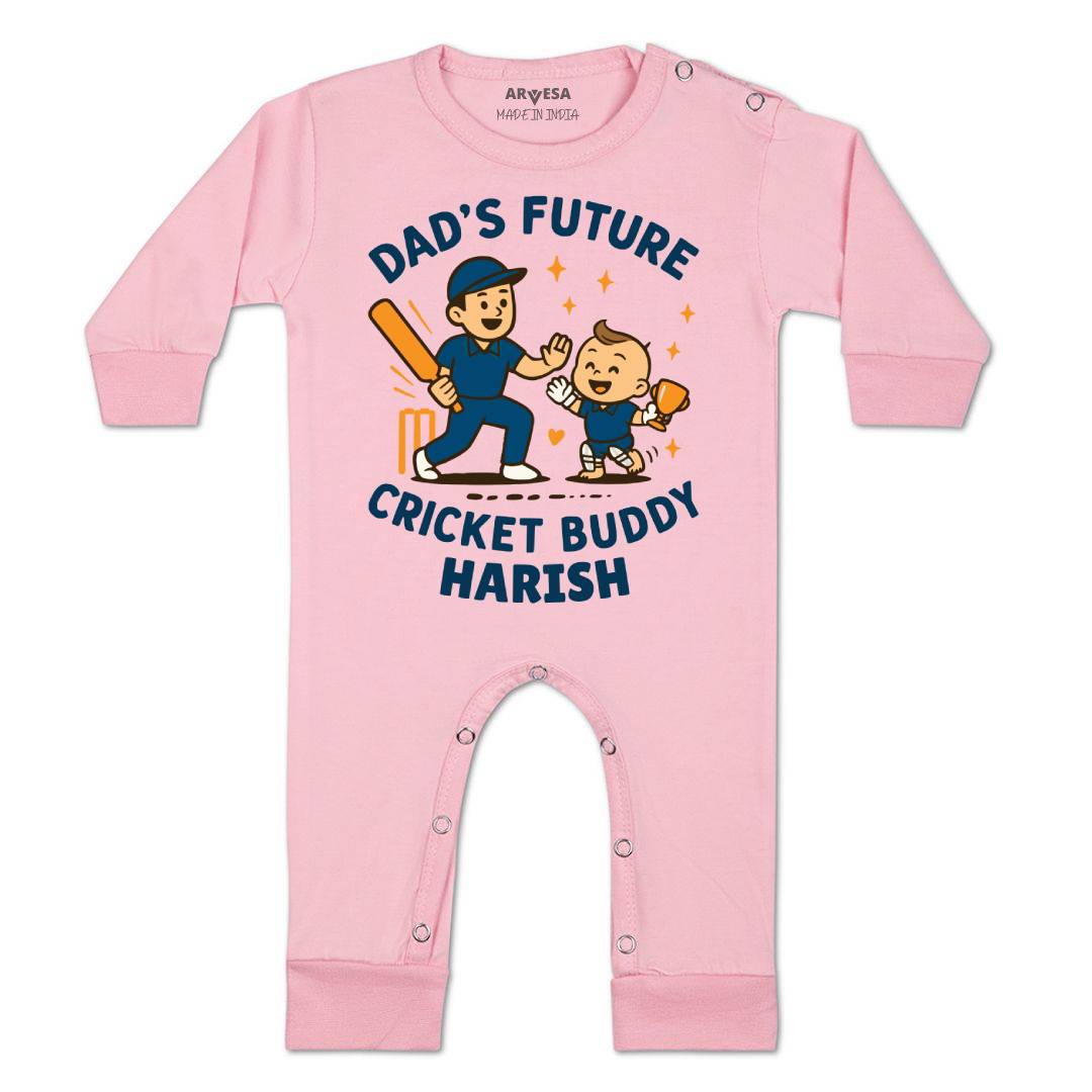 Arvesa Dad's Future Cricket Buddy Baby Boy & Girl Dress