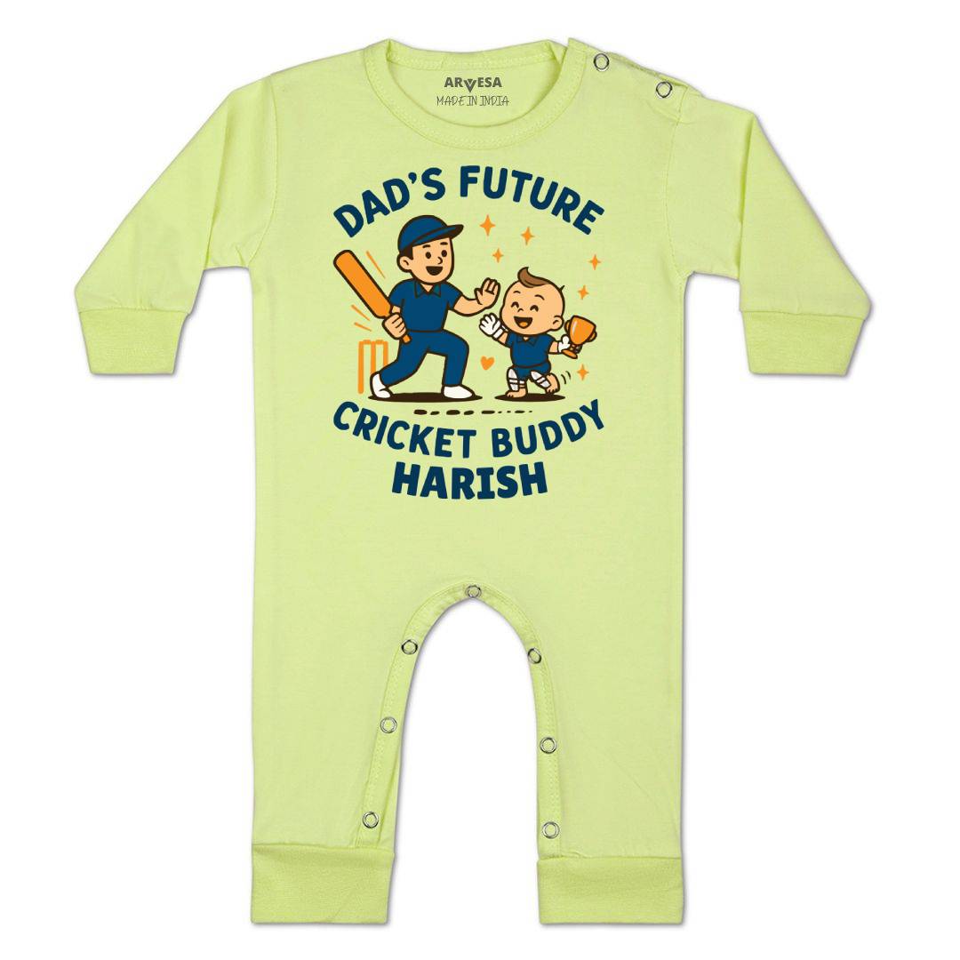 Arvesa Dad's Future Cricket Buddy Baby Boy & Girl Dress
