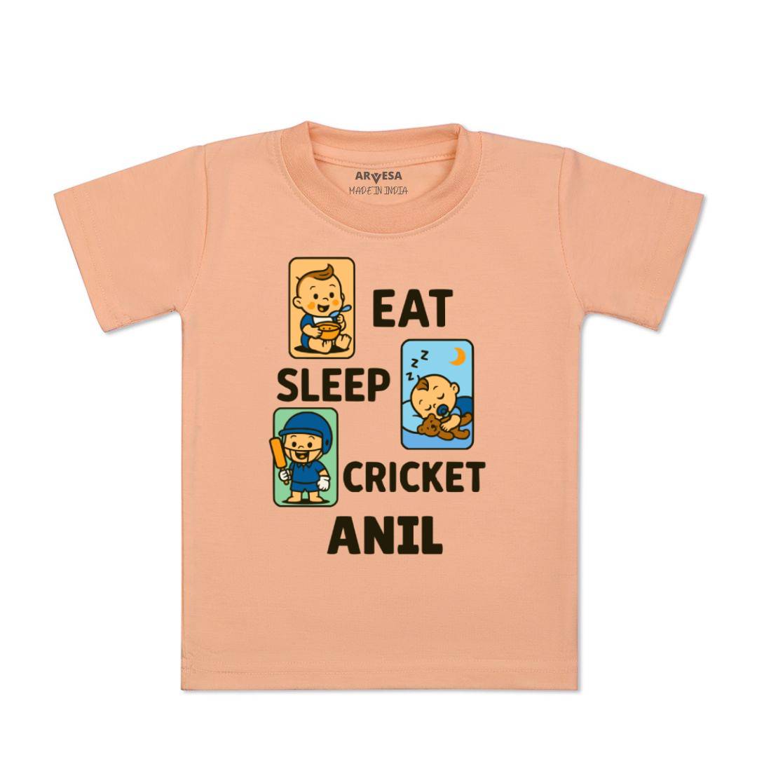 Arvesa Eat Sleep Cricket Baby Boy & Girl Dress