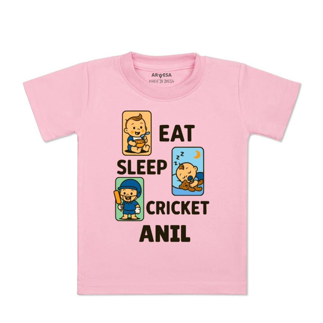Arvesa Eat Sleep Cricket Baby Boy & Girl Dress