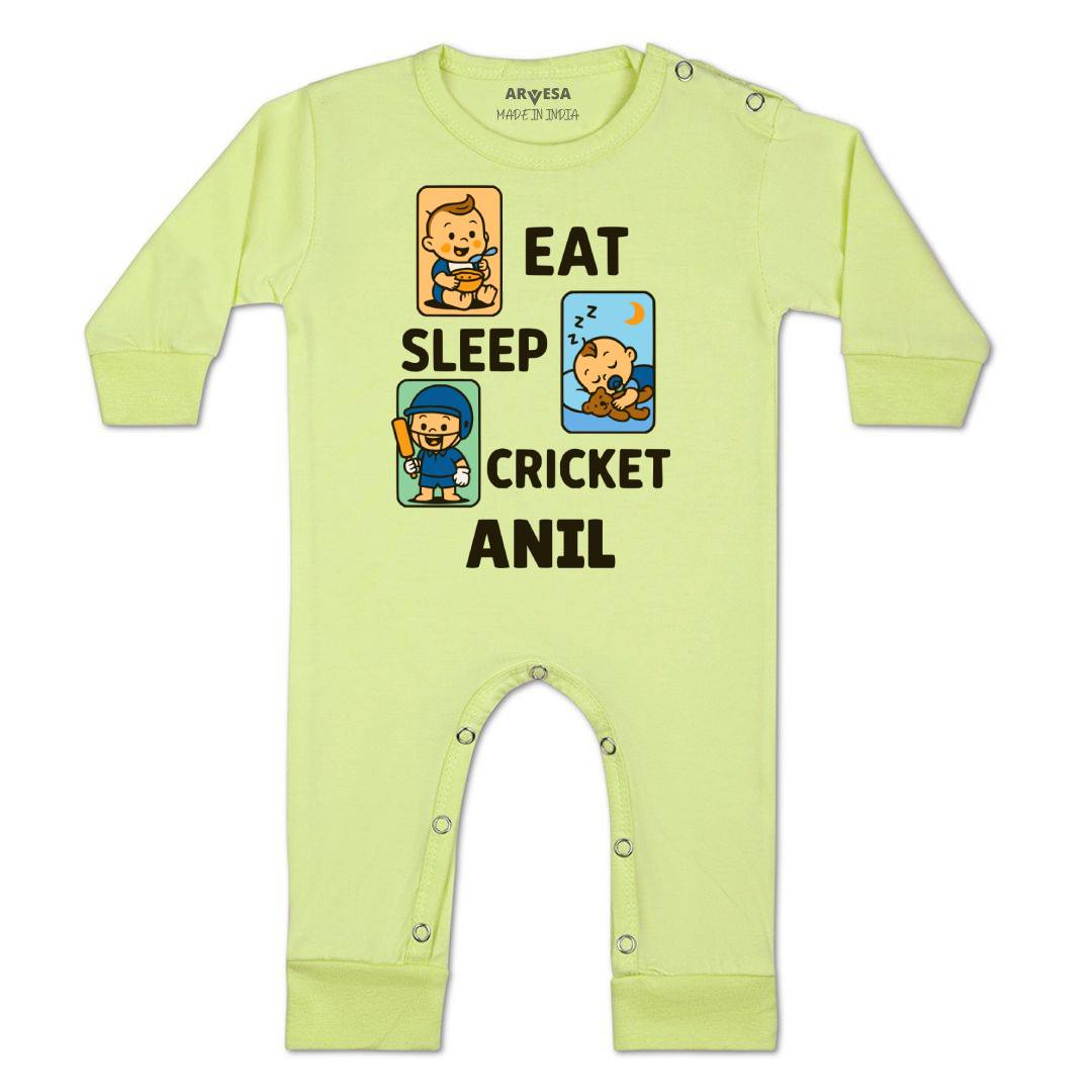 Arvesa Eat Sleep Cricket Baby Boy & Girl Dress