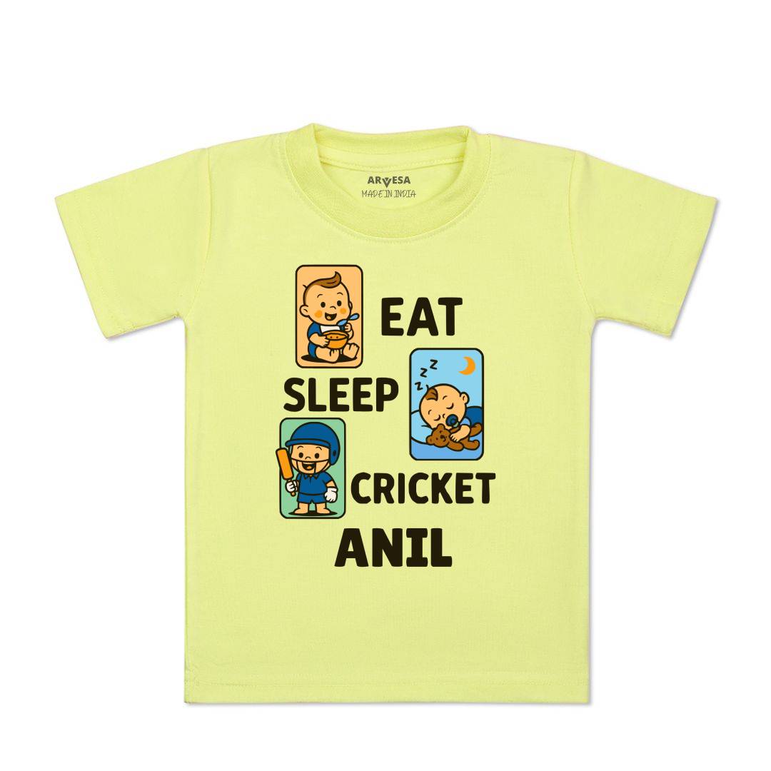 Arvesa Eat Sleep Cricket Baby Boy & Girl Dress
