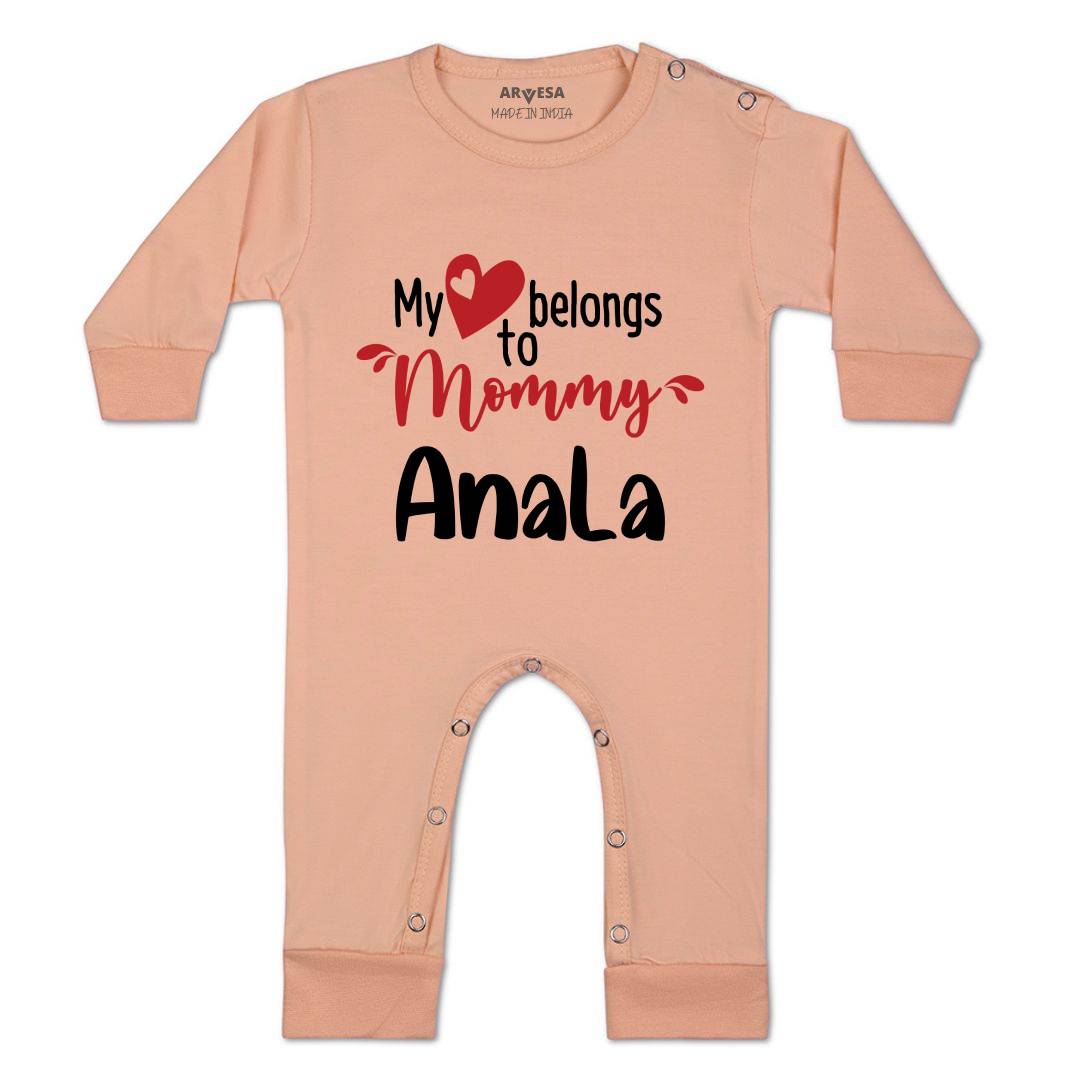 Arvesa My Heart Beling To Mommy Baby Boy & Girl Dress