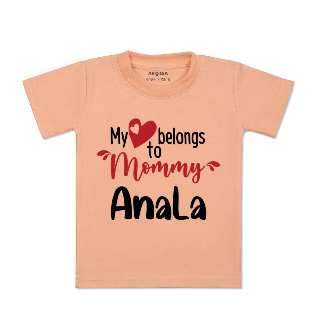 Arvesa My Heart Beling To Mommy Baby Boy & Girl Dress