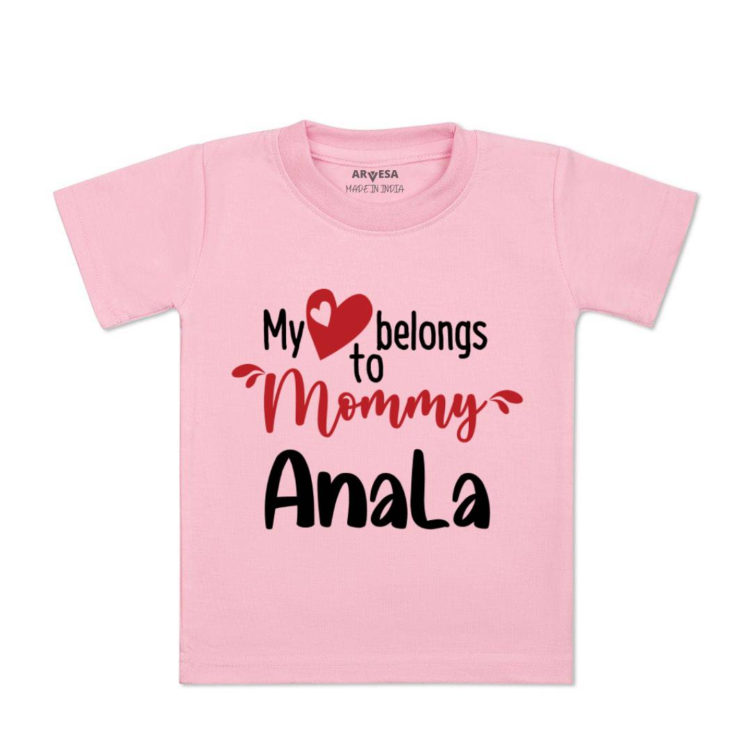 Arvesa My Heart Beling To Mommy Baby Boy & Girl Dress
