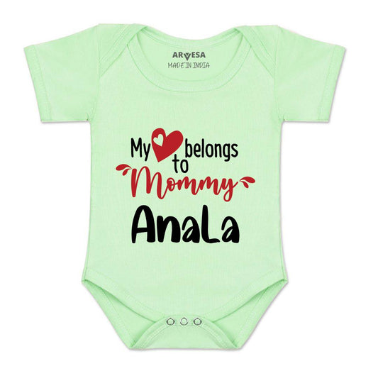 Arvesa My Heart Beling To Mommy Baby Boy & Girl Dress