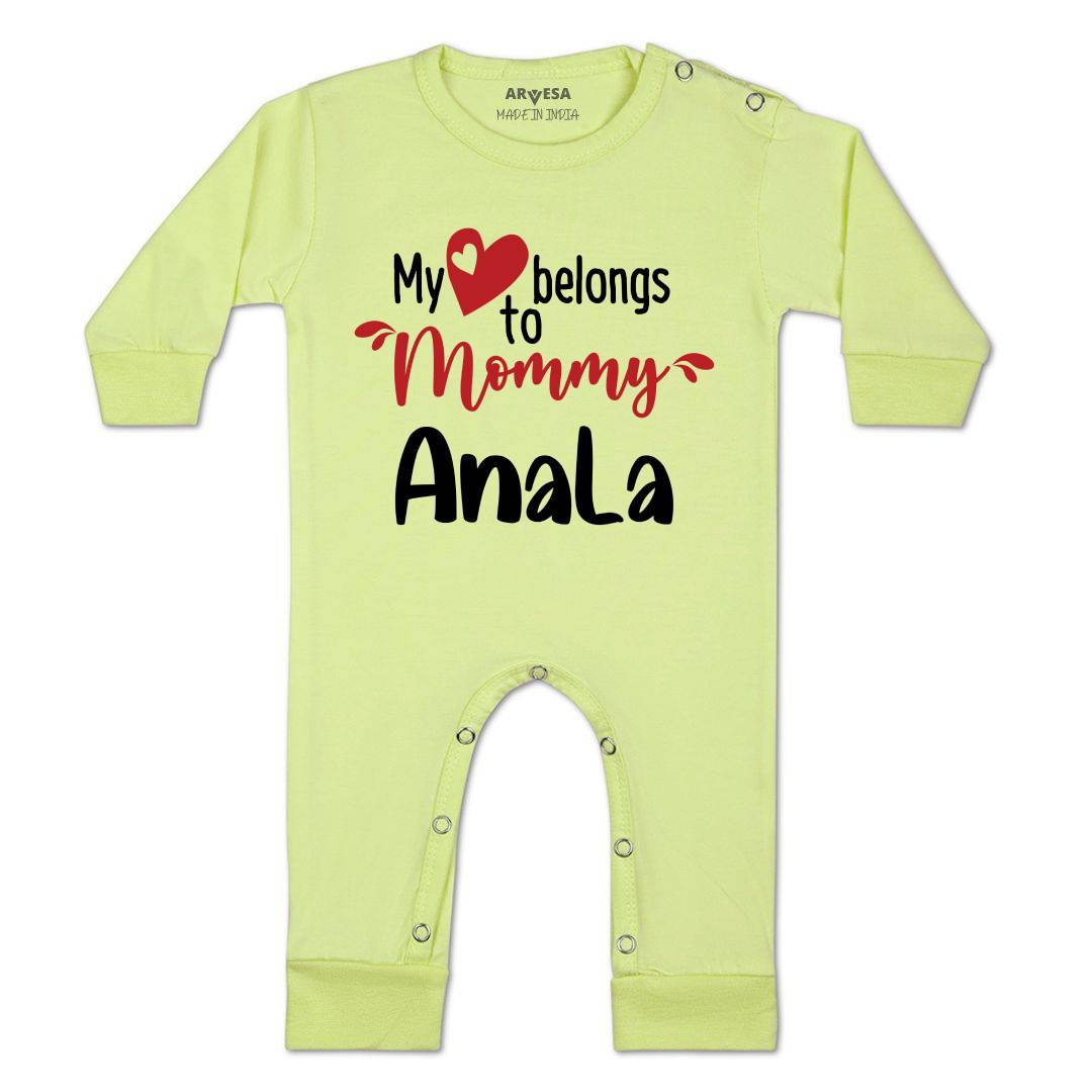 Arvesa My Heart Beling To Mommy Baby Boy & Girl Dress