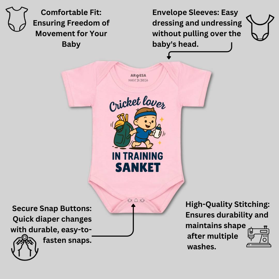 Arvesa Cricket Lover Baby Boy & Girl Dress