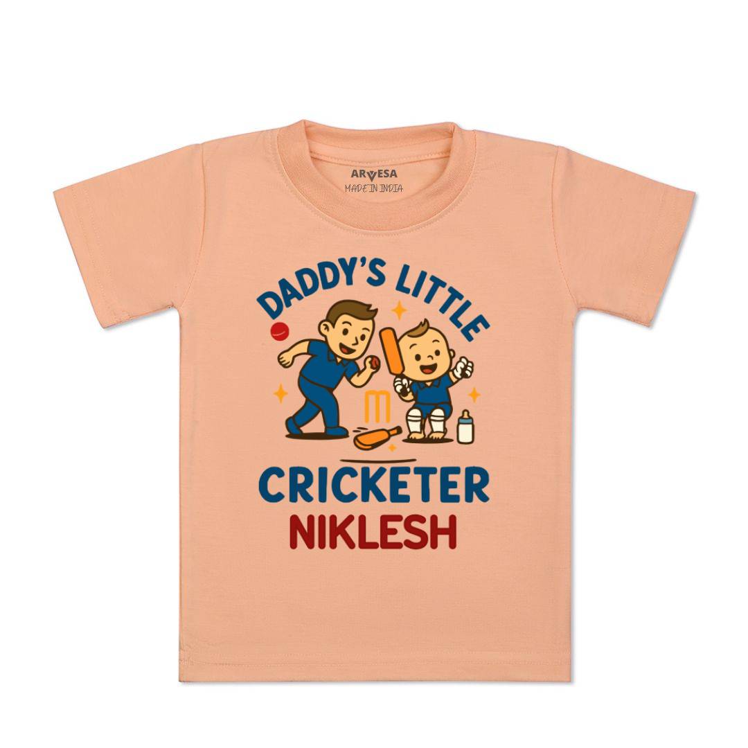 Arvesa Daddy Little Cricketer Baby Boy & Girl Dress