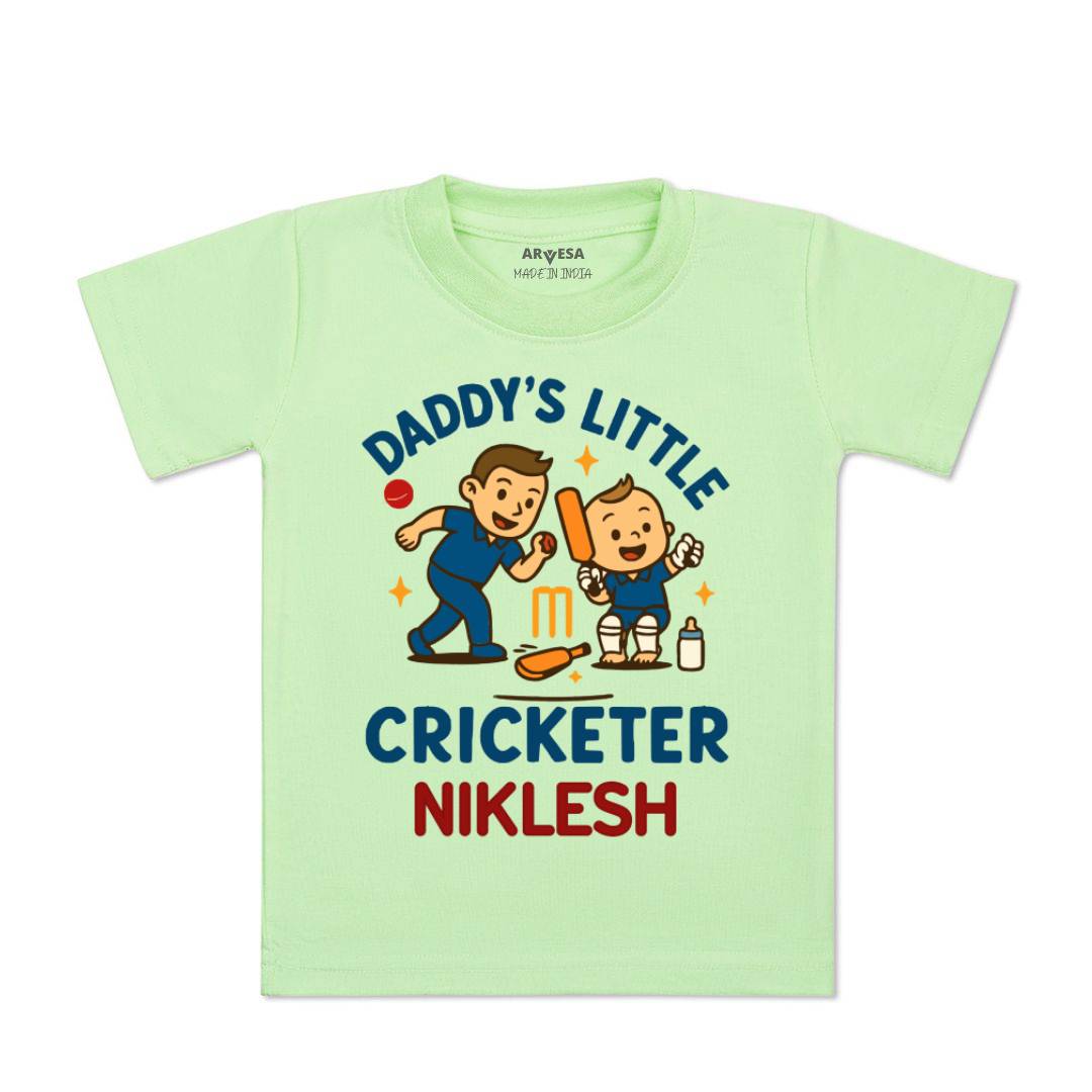 Arvesa Daddy Little Cricketer Baby Boy & Girl Dress