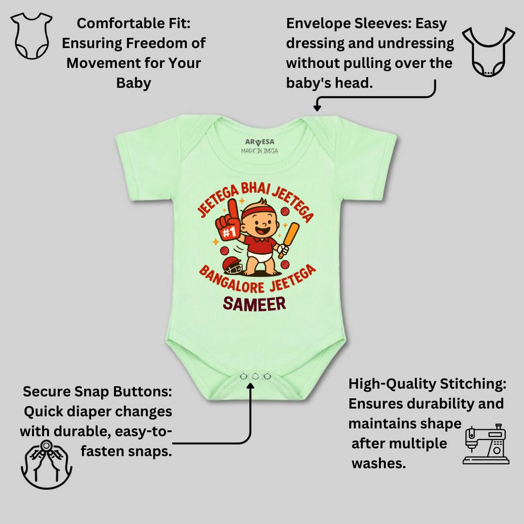 Arvesa Jeetega Bhai Jeetega Bangalore Jeetega Baby Boy & Girl Dress