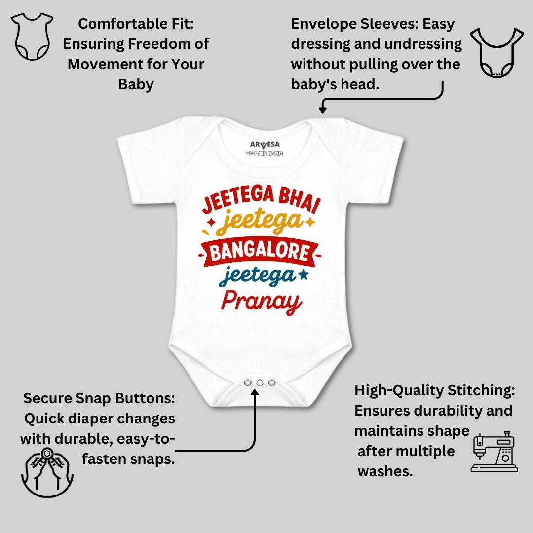 Arvesa Jeetega Bhai Jeetega Bangalore Jeetega Baby Boy & Girl Dress