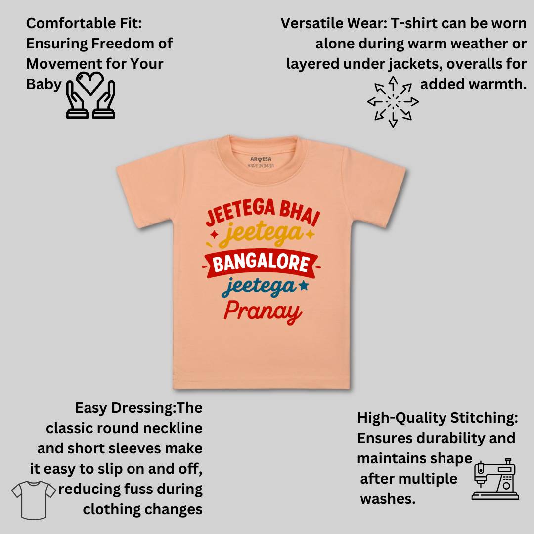 Arvesa Jeetega Bhai Jeetega Bangalore Jeetega Baby Boy & Girl Dress