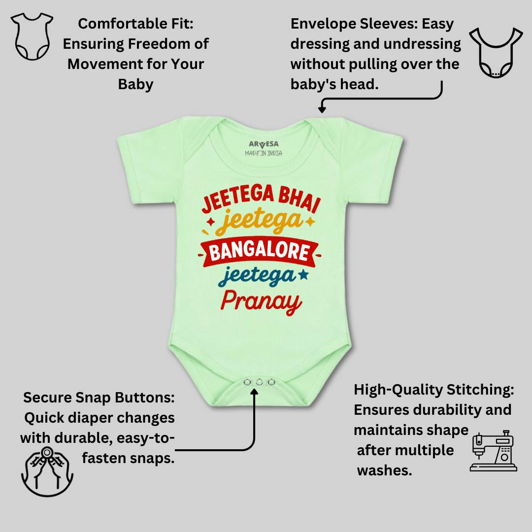 Arvesa Jeetega Bhai Jeetega Bangalore Jeetega Baby Boy & Girl Dress