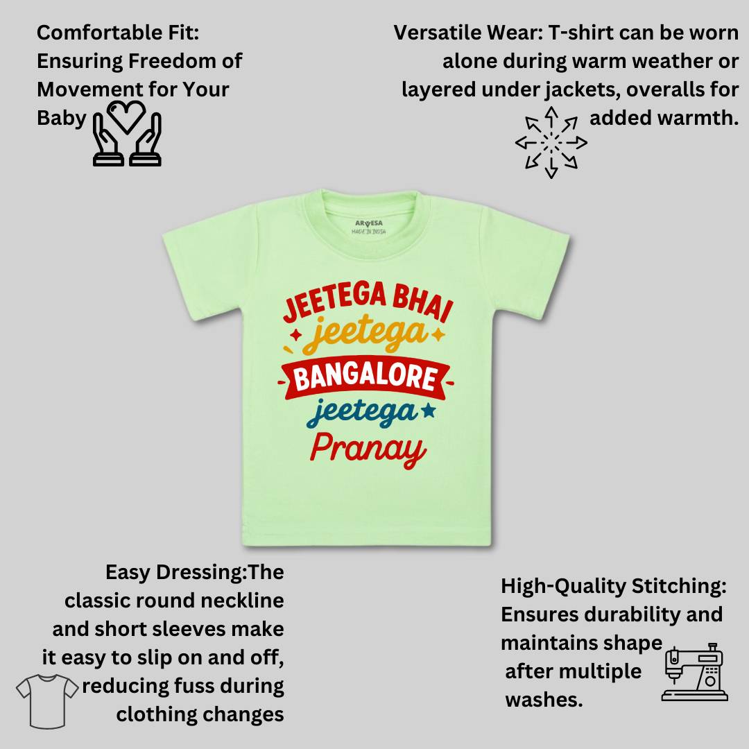 Arvesa Jeetega Bhai Jeetega Bangalore Jeetega Baby Boy & Girl Dress
