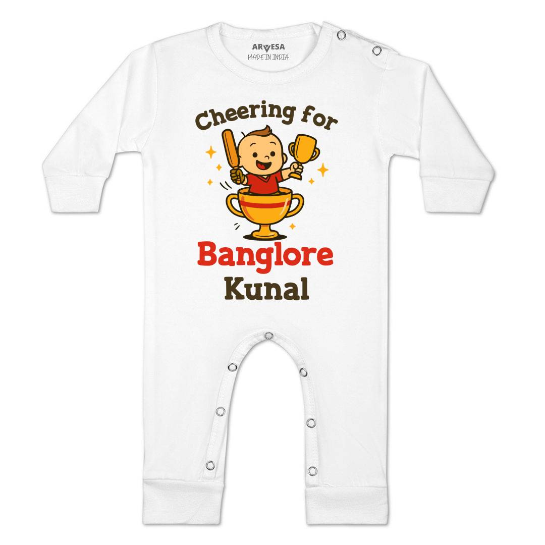 Arvesa Cheering For Bangalore Baby Boy & Girl Dress