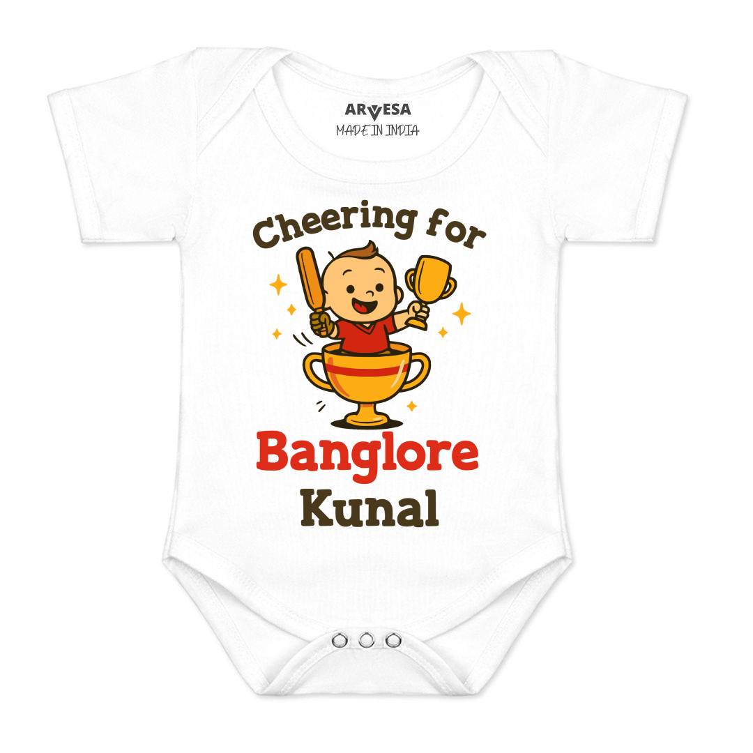 Arvesa Cheering For Bangalore Baby Boy & Girl Dress
