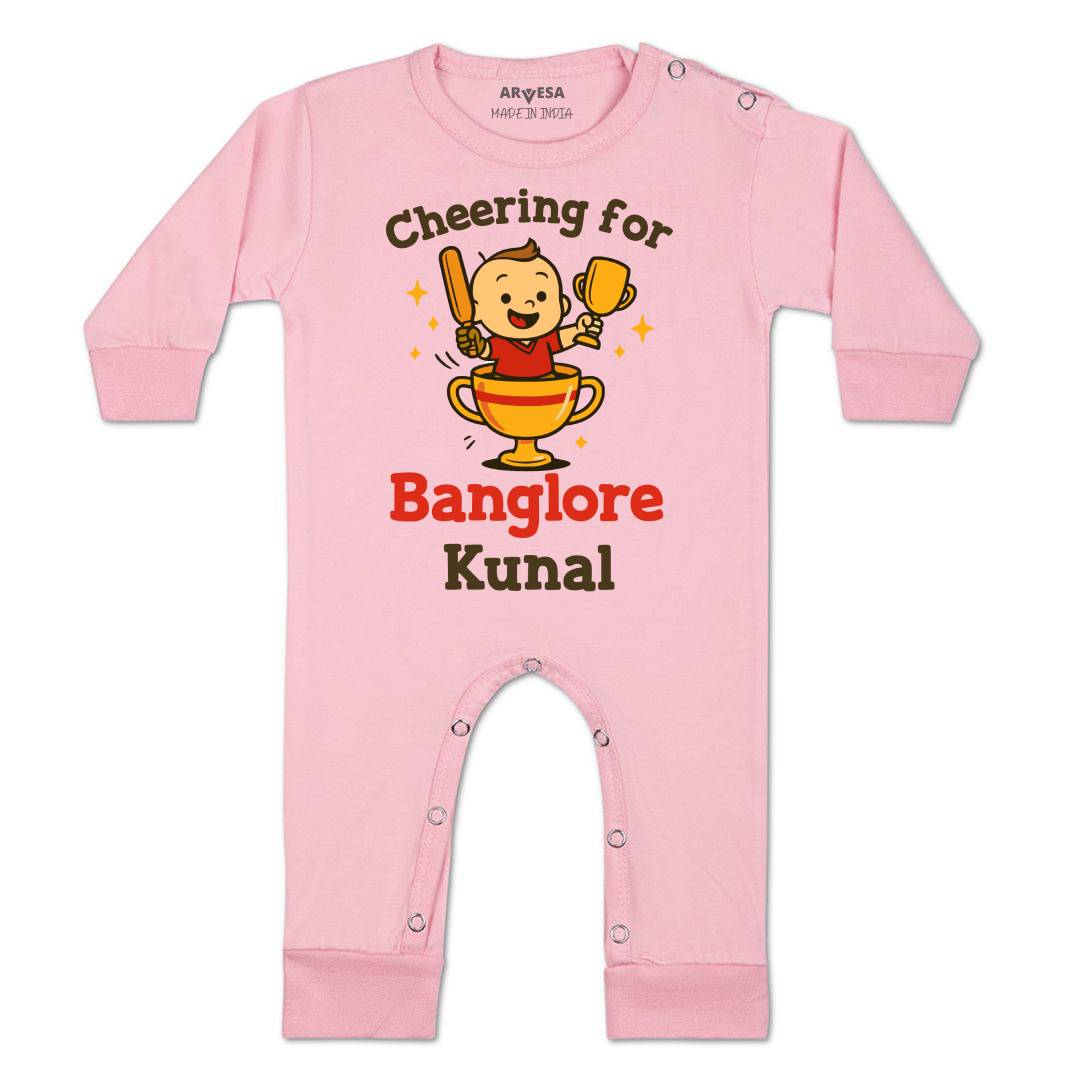 Arvesa Cheering For Bangalore Baby Boy & Girl Dress