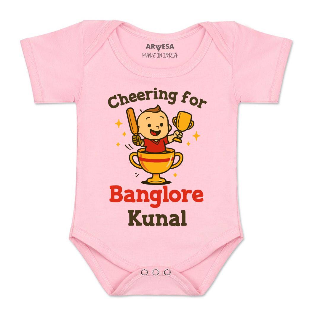 Arvesa Cheering For Bangalore Baby Boy & Girl Dress