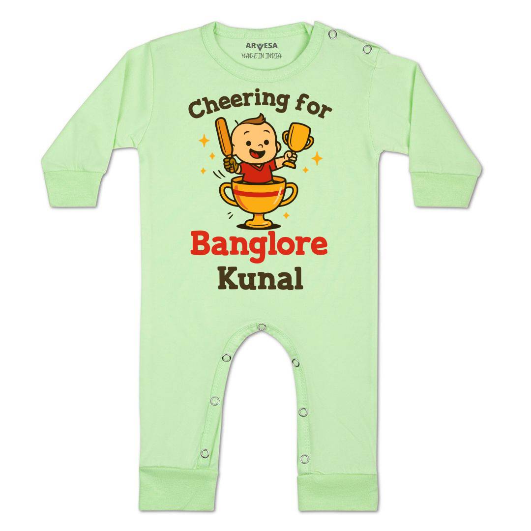 Arvesa Cheering For Bangalore Baby Boy & Girl Dress