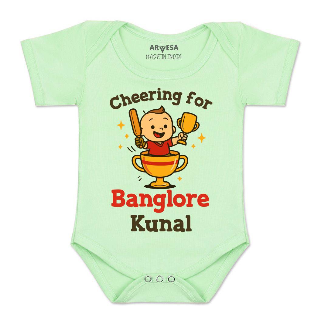 Arvesa Cheering For Bangalore Baby Boy & Girl Dress