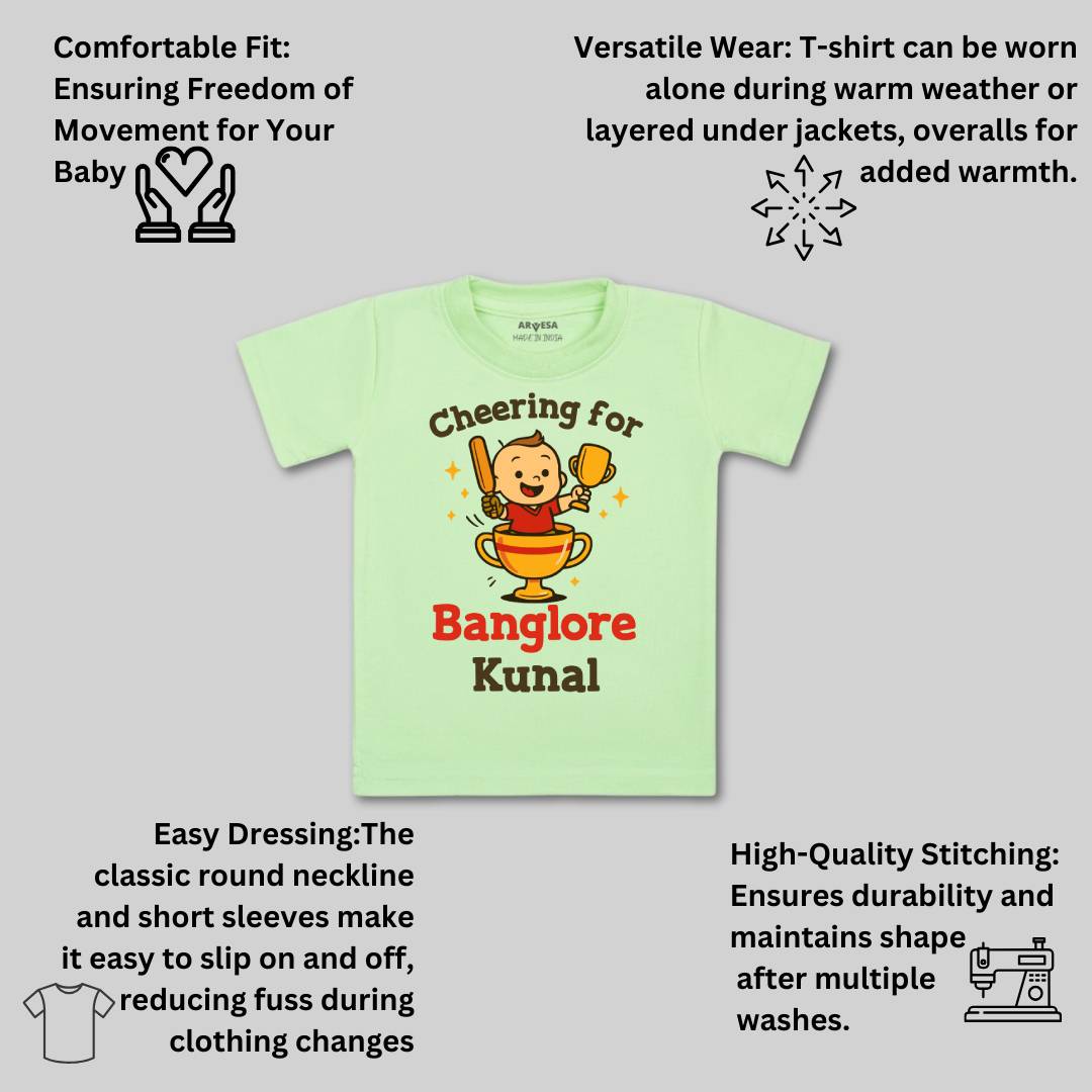 Arvesa Cheering For Bangalore Baby Boy & Girl Dress