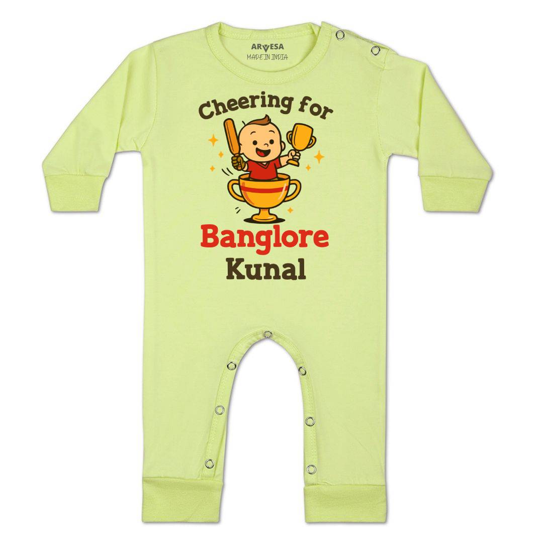 Arvesa Cheering For Bangalore Baby Boy & Girl Dress