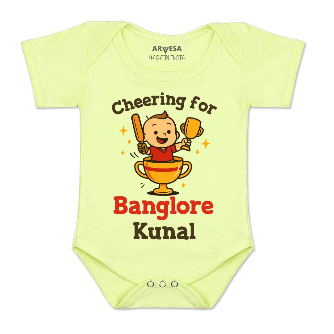 Arvesa Cheering For Bangalore Baby Boy & Girl Dress