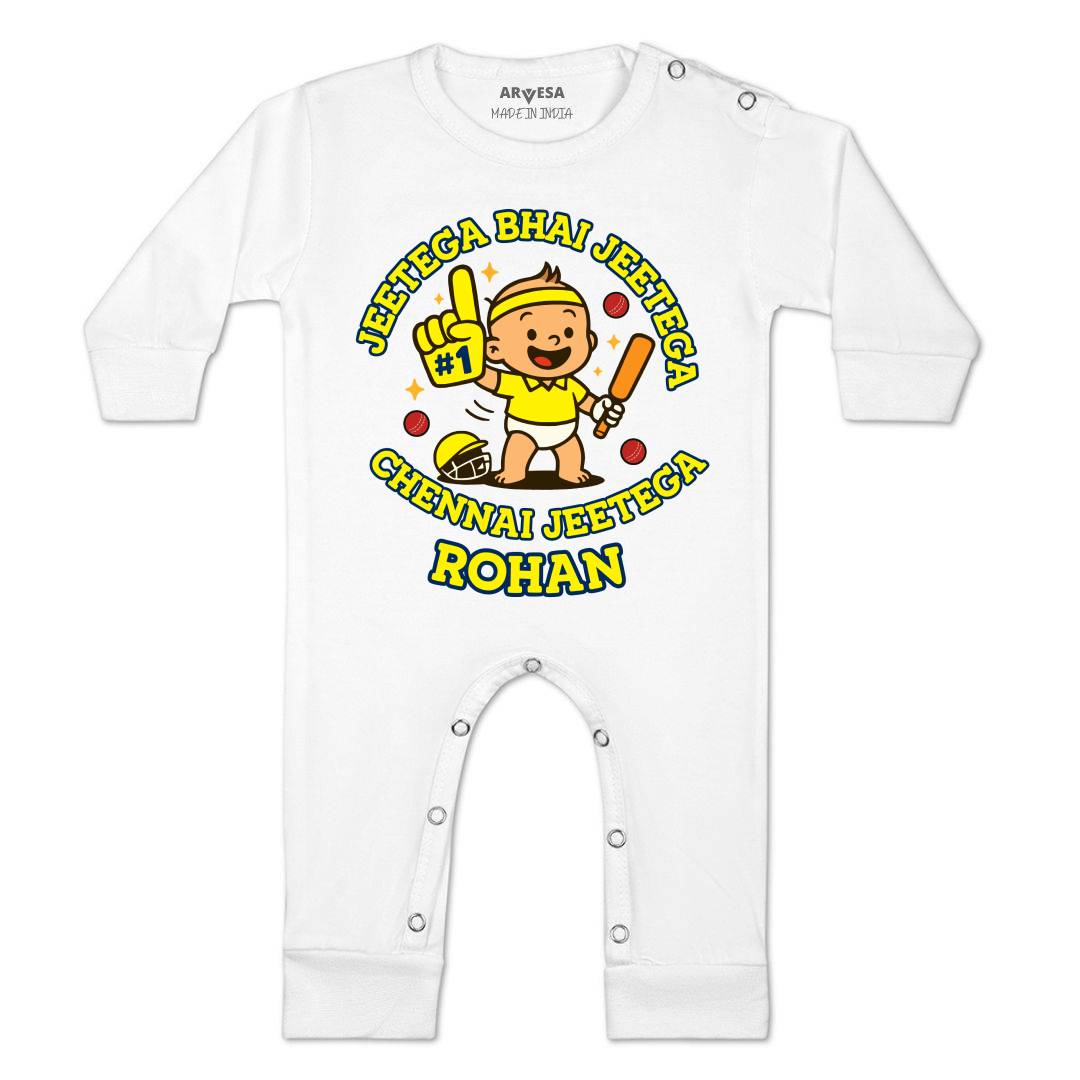 Arvesa Jeetega Bhai Jeetega Chennai Jeetega Baby Boy & Girl Dress