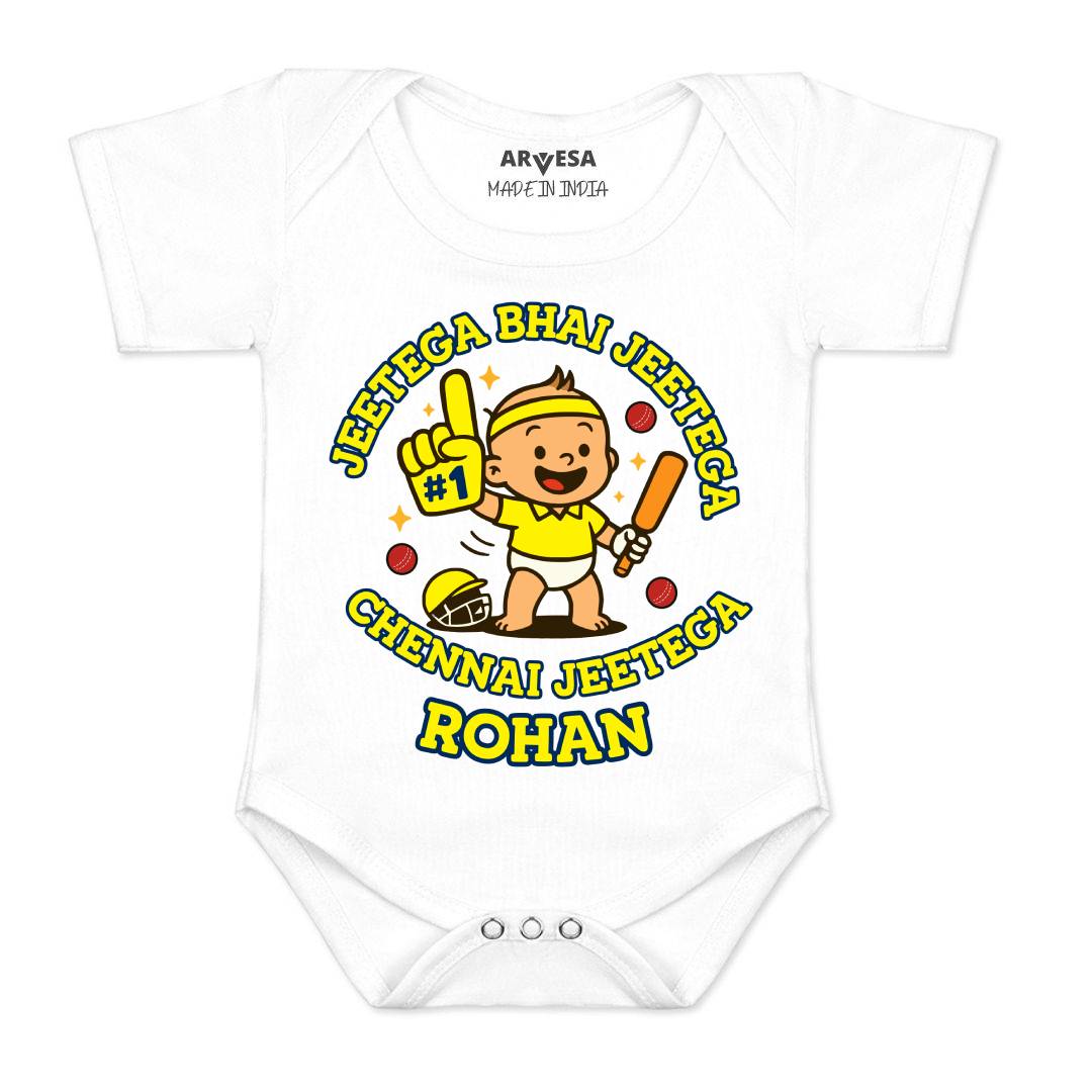 Arvesa Jeetega Bhai Jeetega Chennai Jeetega Baby Boy & Girl Dress