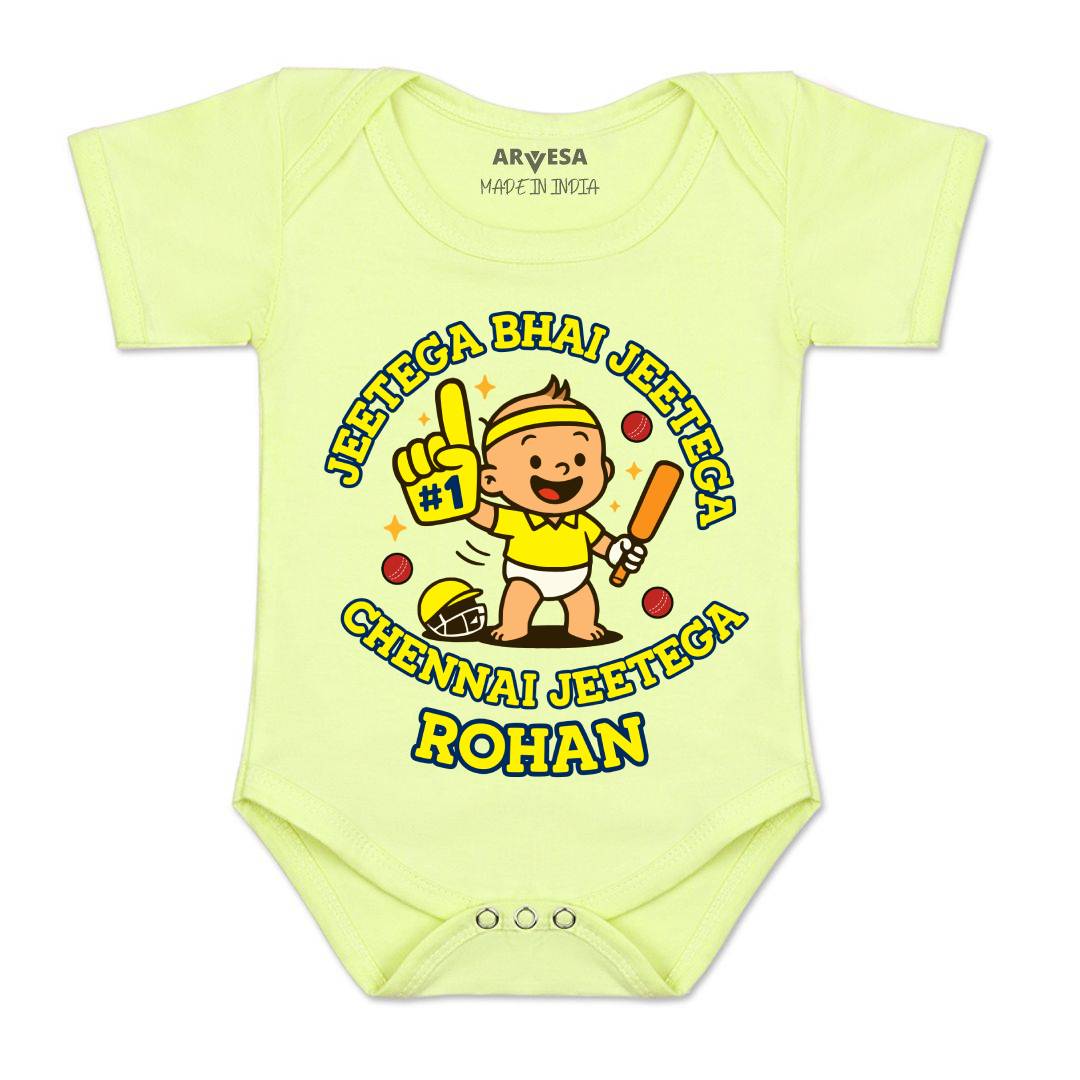 Arvesa Jeetega Bhai Jeetega Chennai Jeetega Baby Boy & Girl Dress