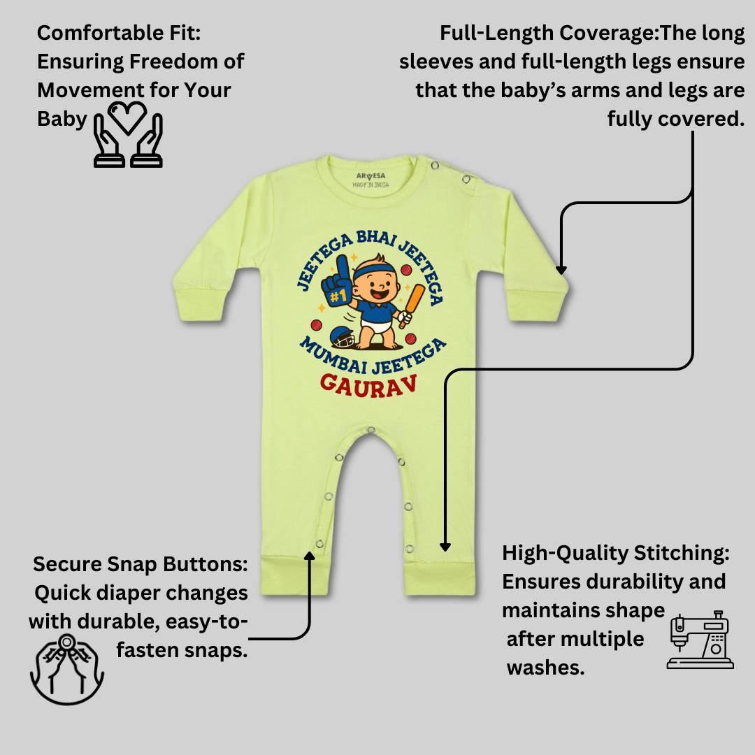 Arvesa Jeetega Bhai Jeetega Mumbai Jeetega Baby Boy & Girl Dress