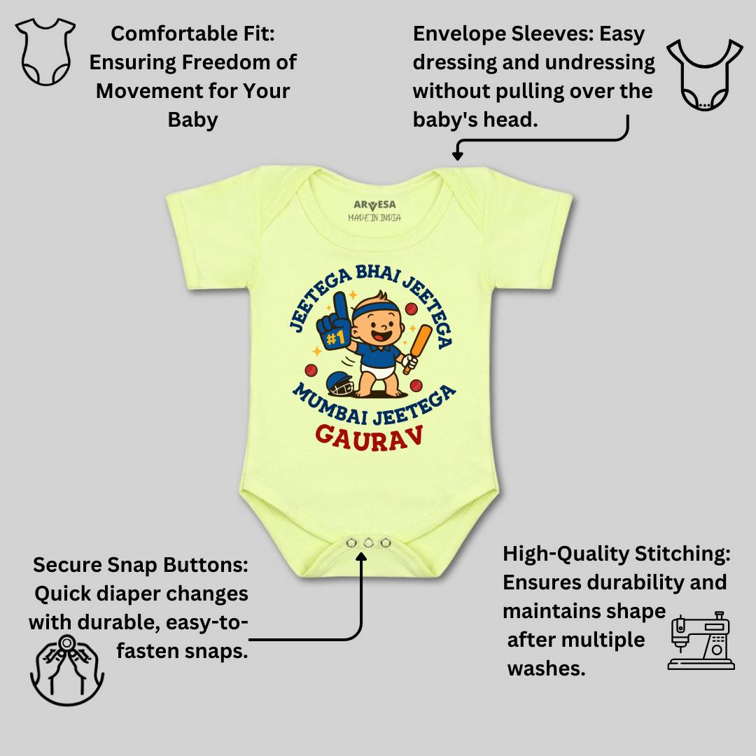 Arvesa Jeetega Bhai Jeetega Mumbai Jeetega Baby Boy & Girl Dress