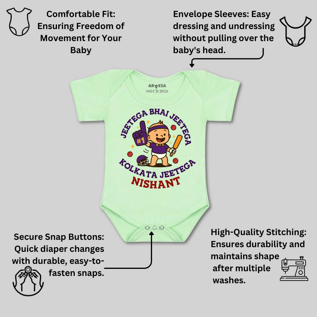 Arvesa Jeetega Bhai Jeetega Kolkata Jeetega Baby Boy & Girl Dress
