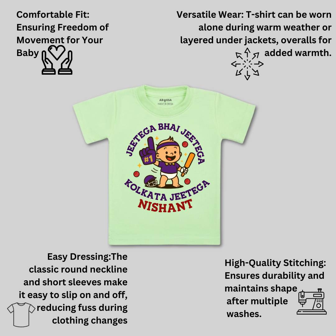 Arvesa Jeetega Bhai Jeetega Kolkata Jeetega Baby Boy & Girl Dress
