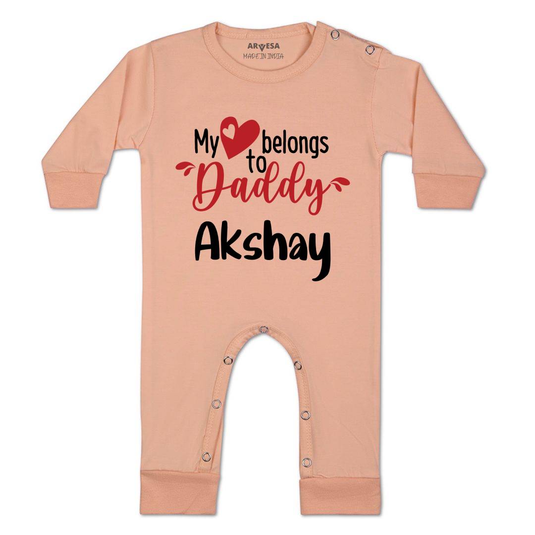 Arvesa My Heart Belong to Daddy Baby Boy & Girl Dress